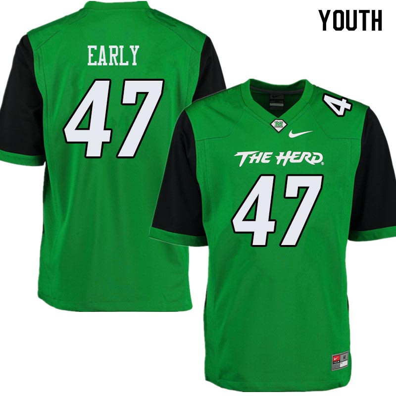 Youth #47 Joseph Early Marshall Thundering Herd College Football Jerseys Sale-Green